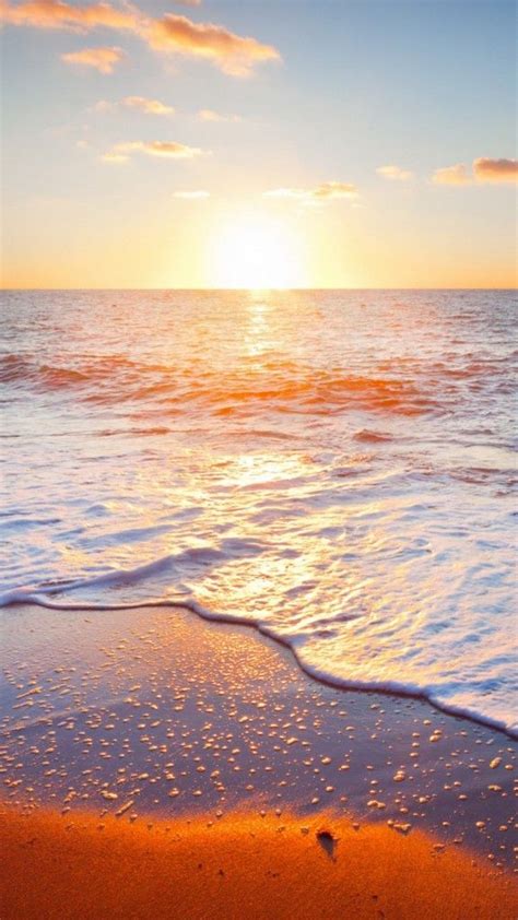 Golden Beach Sunrise Iphone 6 Wallpaper Best Nature Wallpapers