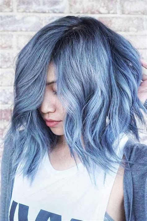 It is the makeover that you have always wanted and cherished. light blue hair color | short hairstyles | curly | wavy ...