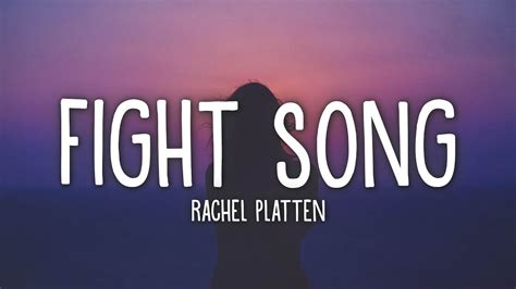 Rachel Platten Fight Song Lyrics Youtube
