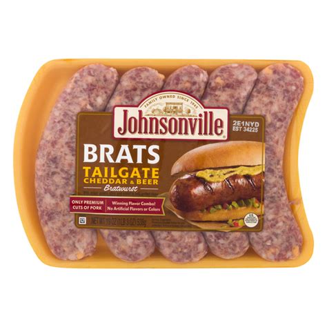 Save On Johnsonville Bratwurst Tailgate Cheddar And Beer 5 Ct Order