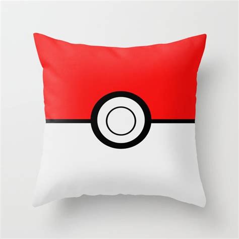 Poke Ball Throw Pillow By Ume Images Society6 Throw Pillows
