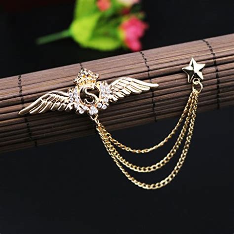 Browse the latest executive & portly suit styles & selection. Wing Star Lapel Pin Men Suit Shirt Corsage Collar Chain ...