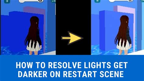 How To Resolve Lights Get Darker On Unity Reload Current Scene Youtube