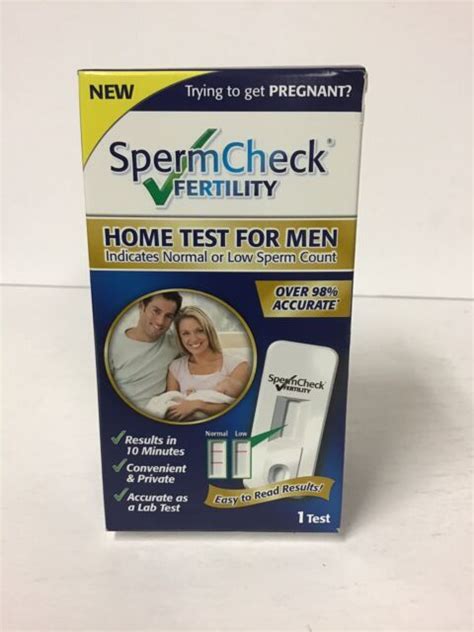 New Spermcheck Fertility Home Test For Men Sperm Check Male Expires 5