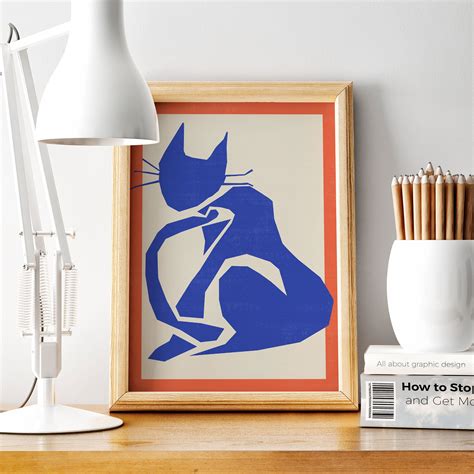 Matisse Print Matisse Wall Art Matisse Cat Print Cat Cutout Print