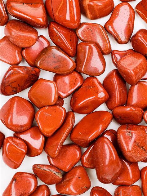 Red Jasper Tumbled Stones Exquisite Crystals