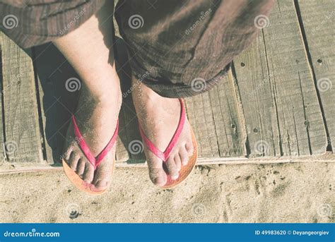 Thongs On The Beach Stock Image 1639387