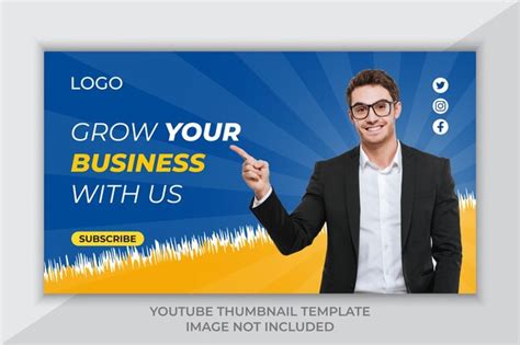 Premium Vector Youtube Thumbnail Banner Design Template