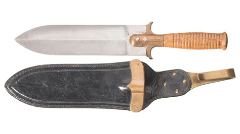 Us Springfield Model 1880 Hunting Knife With Sheath Rock Island Auction