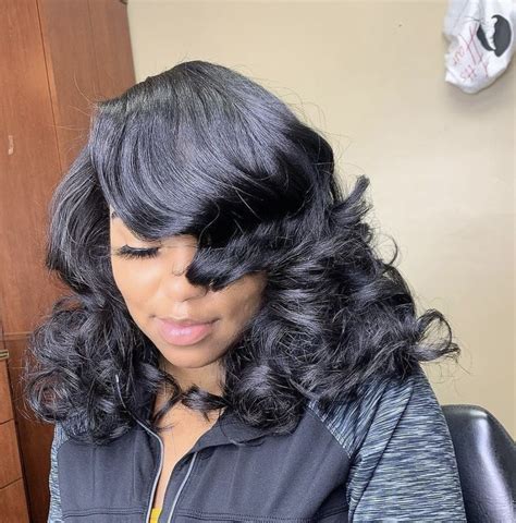 Big Body Curls And Shine😍👌🏾⁣ ⁣ Love This Silk Press By Fittshair On