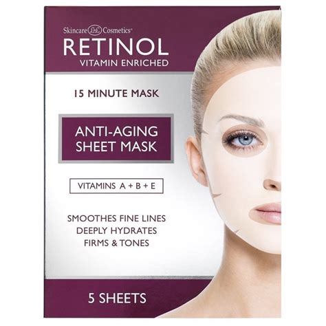 Retinol Anti Aging 15 Minute Sheet Mask Dennis Williams From Uk