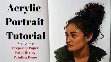 The Best Acrylic Portrait Tutorial Step By Step Color