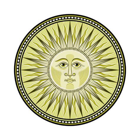 中世纪太阳 向量例证. 插画 包括有 中世纪太阳 - 39035658