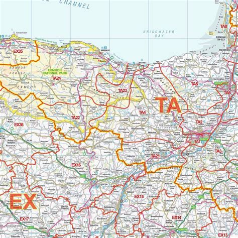 South West England Postcode District Map  Or Pdf Download D1 Map