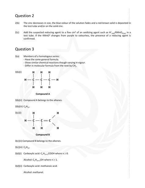 Cxc Chemistry Answers And Support Csec Chemistry January 2020 P2