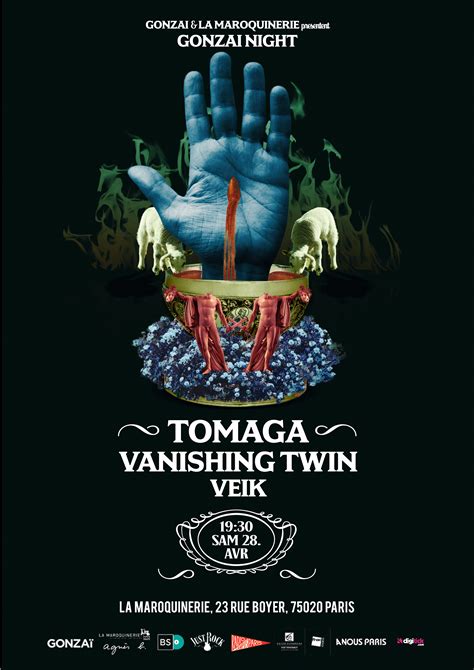 Tomaga Vanishing Twin And Veik Le 28 Avril À La Maroquinerie Gonzaï