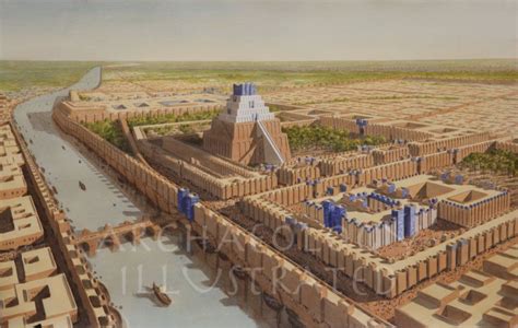 Babylon The Tower Of Babel The Temple Of Marduk And The Euphrates