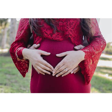 Red 2 Piece Lace Maternity Dress Rentals SA