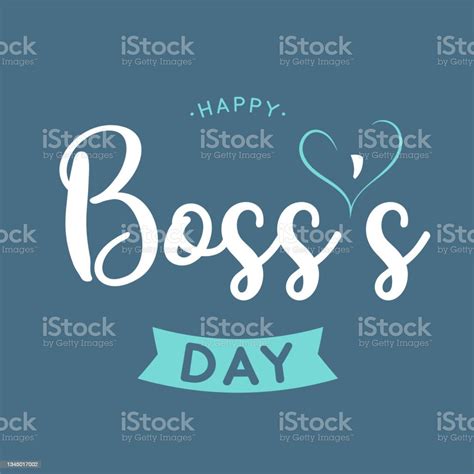 Happy Bosss Day Card Vector Stock Illustration Download Image Now