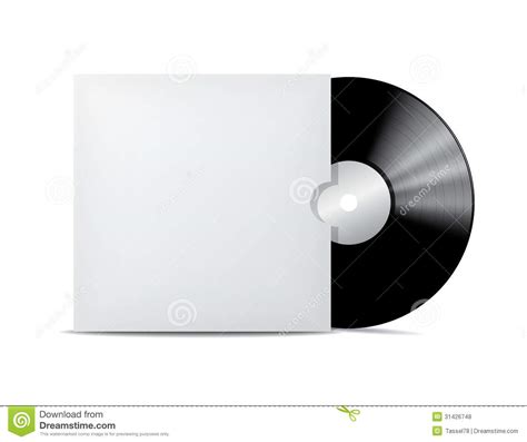 vinyl record  blank cover envelope royalty  stock  image