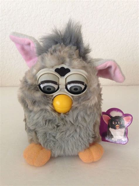 Furby Babies 1998 Tiger Electronics Dark Gray Blue Eyes Does Not Work