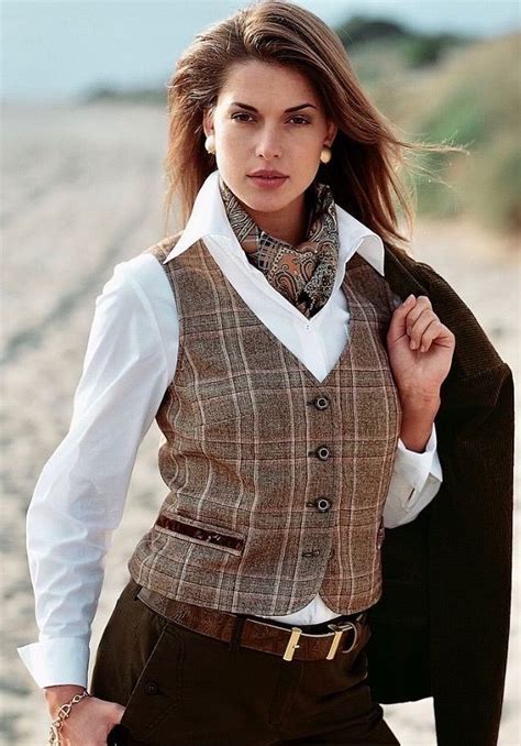 Vest Outfits Chic Outfits Fashion Outfits Womens Fashion Fashion Trends Ralph Lauren Looks