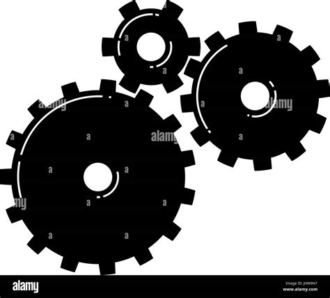 Three Gears Icon Vector Illustration Stock Vector Image And Art Alamy