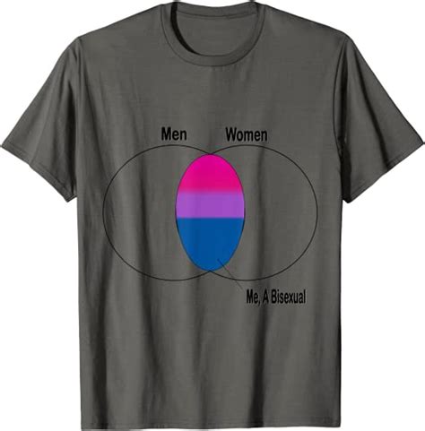 bisexual venn diagram lgbt pride graphic t shirt clothing shoes and jewelry