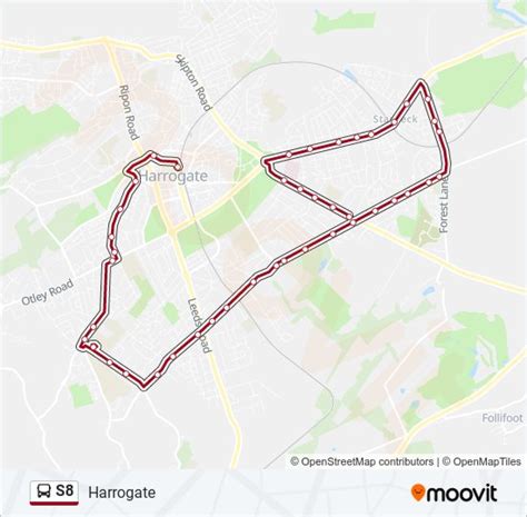 S8 Route Schedules Stops And Maps Harrogate Updated