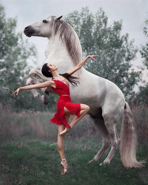 A Truly Beautiful Photo Of Ballet Royalty And Equine Excellence