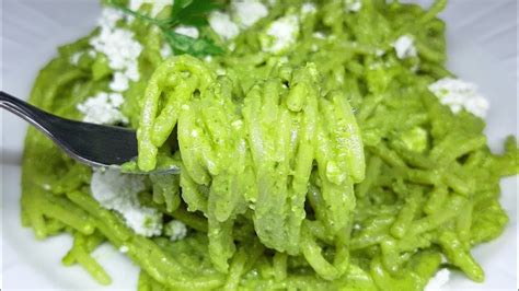 Como Hacer Espagueti Verde Con Chile Poblano Facil Y Delicioso