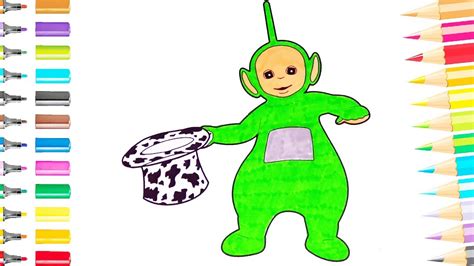 Teletubbies Dipsy With Hat Colouring Teletubbies Fun Coloring Pages For