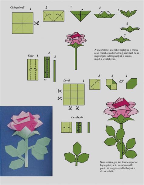 Elegant Rose Origami Instructions Charming Easy Easy Origami Rose
