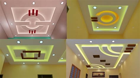 Top POP False Ceiling Design Ideas Living Room Gypsum Ceiling Lights Home Interior