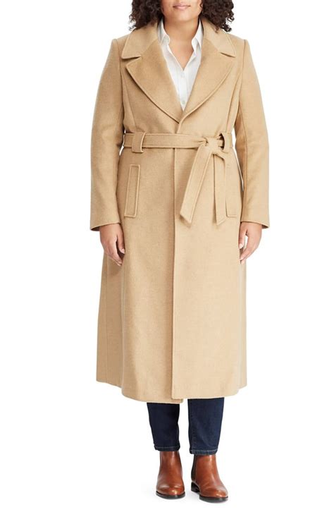 More than 143 products in stock. Lauren Ralph Lauren Wool Blend Belted Wrap Coat | Lady ...