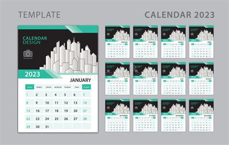 2023 Calendar Vector 2023 Calender Simple 2023 Year Calendar Royalty