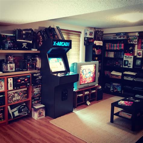 The Retro Gaming Area Of The Game Room Video Game Collection