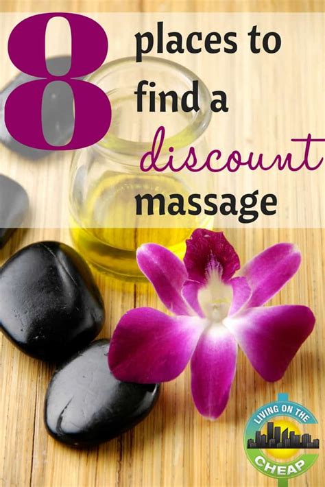 8 Places To Find A Discount Massage Living On The Cheap