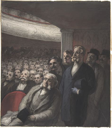 Honoré Daumier A Theater Audience The Metropolitan Museum Of Art