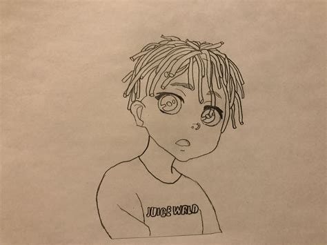 Juice Wrld Anime Drawing Draw Juice Wrld In 4 Different Styles