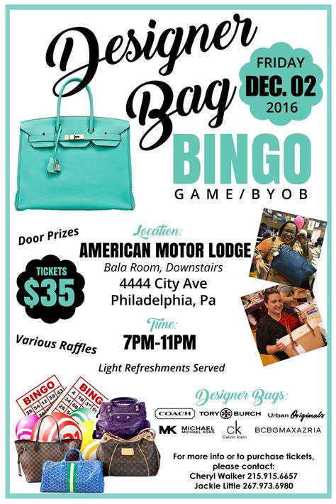 Designer Bag Bingo Flyer Created By Iziggypromotions Branding Agency