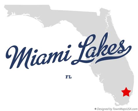 Map Of Miami Lakes Fl Florida