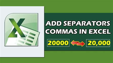 How To Use Numbers Commas In Excel Microsoft Excel Me Number Commas