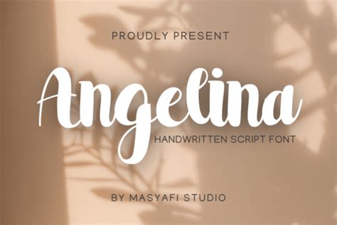 Angelina Font By Masyafi Studio Creative Fabrica