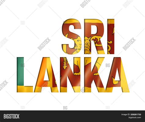 Sri Lanka Flag Text Image And Photo Free Trial Bigstock