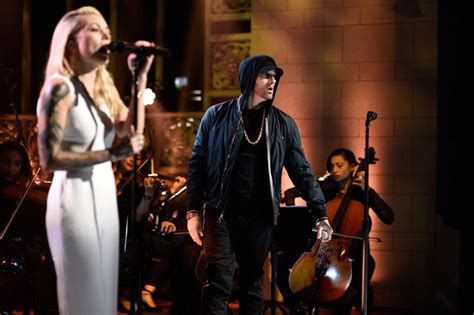 Eminem Performs Latest Song Walk On Water With Skylar Grey On