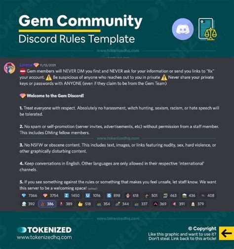 Rules For Discord Servers Template