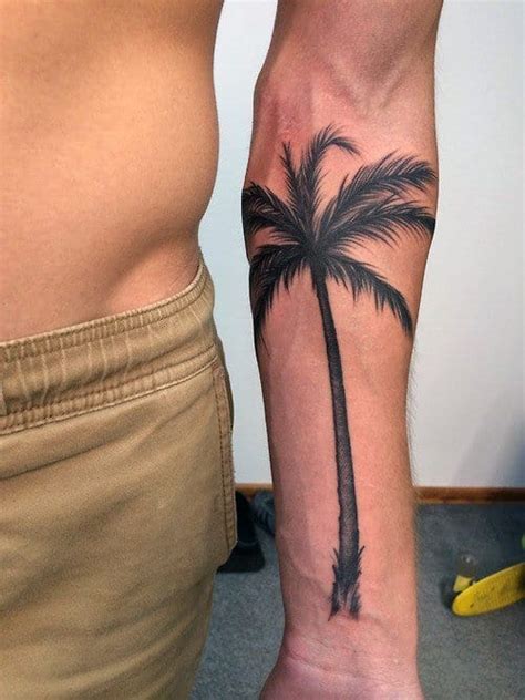 100 Palm Tree Tattoos For Men Tropical Design Ideas