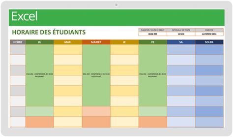 Modèles Excel Gratuits De Plannings Hebdomadaires Smartsheet