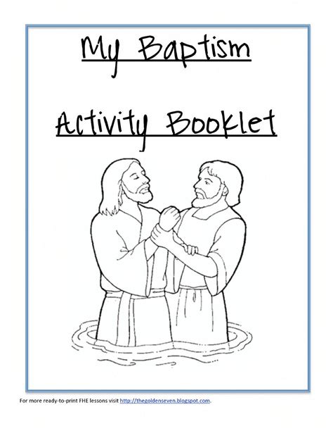22 Best Lds Primary Baptism Coloring Pages For Kids Thanksgiving